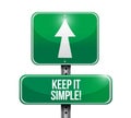 keep it simple road sign illustration