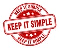 keep it simple stamp. keep it simple label. round grunge sign Royalty Free Stock Photo