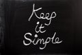 Keep It Simple Royalty Free Stock Photo