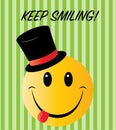Keep smiling greeting or other message