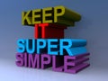 Keep it super simple Royalty Free Stock Photo