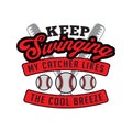 Keep Swinging My catcher likes the cool breeze v Royalty Free Stock Photo