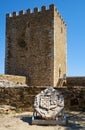 Keep tower with the coat of Arms of Captain Antonio Rodrigues Br