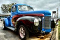 Keep on truckin in this blue hot rod Royalty Free Stock Photo