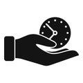 Keep work hour icon simple vector. Office time