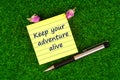 Keep your adventure alive