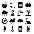 Pack of Agriculture Solid Icons