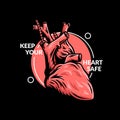 Keep your heart safe illustration