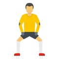 Keeper icon, flat style