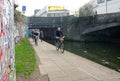 Keeping Fit. Walking & Cycling along Canal Towpath