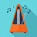 Keeping perfect tempo with a classic metronome Royalty Free Stock Photo