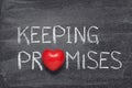 Keeping promises heart Royalty Free Stock Photo