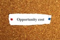 opportunity cost word on paper