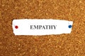 empathy word on paper Royalty Free Stock Photo