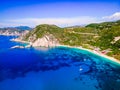 Kefalonia, Greece. Petani Beach, beautiful Greek Islands Royalty Free Stock Photo