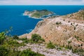 Kefalonia island, Greece. Coastline near small cute town Assos in cute bay