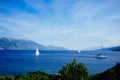 Greece-Kefalonia- Fiscardo Yachts Royalty Free Stock Photo