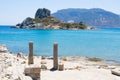 Ruins of Kefalos beach on Kos island, Greece Royalty Free Stock Photo