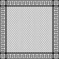 Keffiyeh Kufiah kuffiya Palestine Symbol of Resistance Scarf Seamless Pattern Black and white Vector Illustration Royalty Free Stock Photo