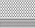 Keffiyeh Palestine Cross Stitch Seamless Pattern Background Wallpaper Royalty Free Stock Photo