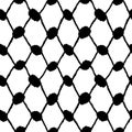 Keffiyeh Seamless Pattern. modern pattern endless checkered motif. Black and white contrast design. Simple geometric all over prin