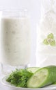 Kefir with cucumber and dill