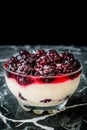 Kefir Parfait with Blackberry and Yogurt / Yoghurt