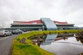 Keflavik, Reykjavik, Iceland: 18JUL2022: Main building of Keflavik International Airport in Iceland.