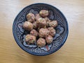 Kefta Morocco meatballs in a bowl Royalty Free Stock Photo