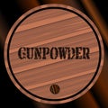 Cartoon Comic Style Gunpowder Keg