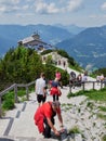 The Kehlsteinhaus Eagle`s Nest is a Nazi-constructed building