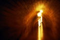 Blured image of the underground passage to the Kehlsteinhaus or Eagle`s Nest, Germany.