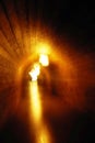 Blured image of the underground passage to the Kehlsteinhaus or Eagle`s Nest, Germany.