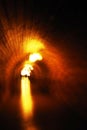 Blured image of the underground passage to the Kehlsteinhaus or Eagle`s Nest, Germany.