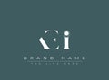 KEI abstract letter logo design Royalty Free Stock Photo