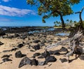 The Keiki Beach Queens Bath Royalty Free Stock Photo