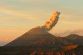 Sunrise volcanos Semeru and Bromo mount in East Java