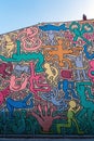 Keith haring murales in pisa Royalty Free Stock Photo