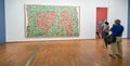 Keith Haring illustration at Albertina Museum Royalty Free Stock Photo