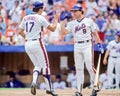 Keith Hernandez and Gary Carter Royalty Free Stock Photo