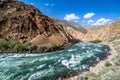 Kekemeren river in Tien Shan mountains, Kyrgyzstan Royalty Free Stock Photo