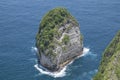 Kelingking Beach Klippe Strand Nusa Penida, Bali, Indonesien, close up view Royalty Free Stock Photo