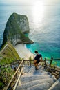 Kelingking Beach on Nusa Penida Island, Bali, Indonesia Royalty Free Stock Photo