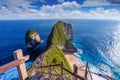 Kelingking Beach in Nusa Penida island, Bali, Indonesia. Royalty Free Stock Photo