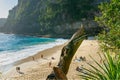 Kelingking Beach in Nusa Penida island, Bali in Indonesia. Royalty Free Stock Photo