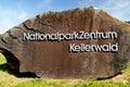 Kellerwald Edersee National Park sign Royalty Free Stock Photo