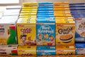 Kellogg`s Cereal Variety Pack, Single Serve Boxes Royalty Free Stock Photo