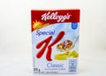 Kelloggs Special K cereal isolated on a clear background Royalty Free Stock Photo