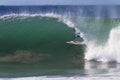 Kelly Slater Surfer Tube Ride Exit Royalty Free Stock Photo