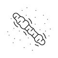 keloid scar line icon vector illustration